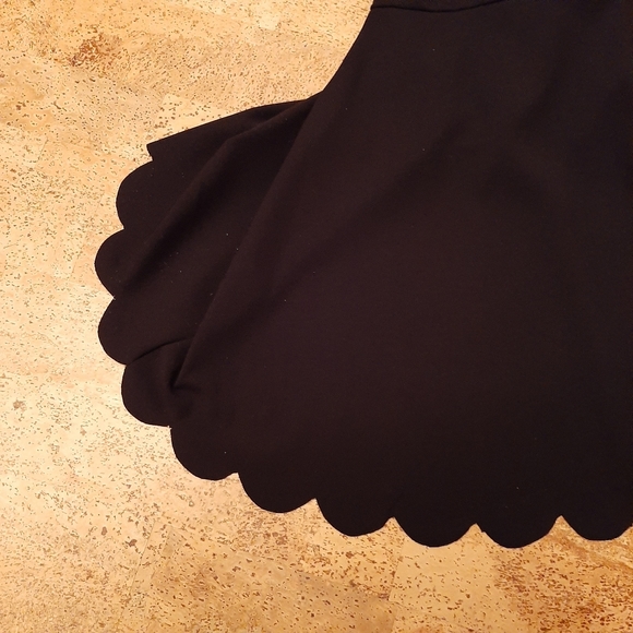 Black Scallop Dress - Picture 3 of 7